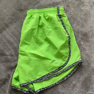green nike shorts!